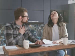 unhappy couple